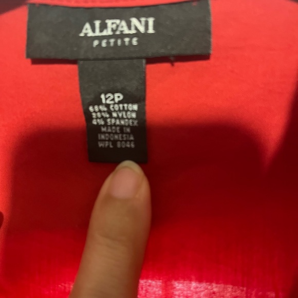 Alfani Vibrant Red Blouse - Picture 3 of 7